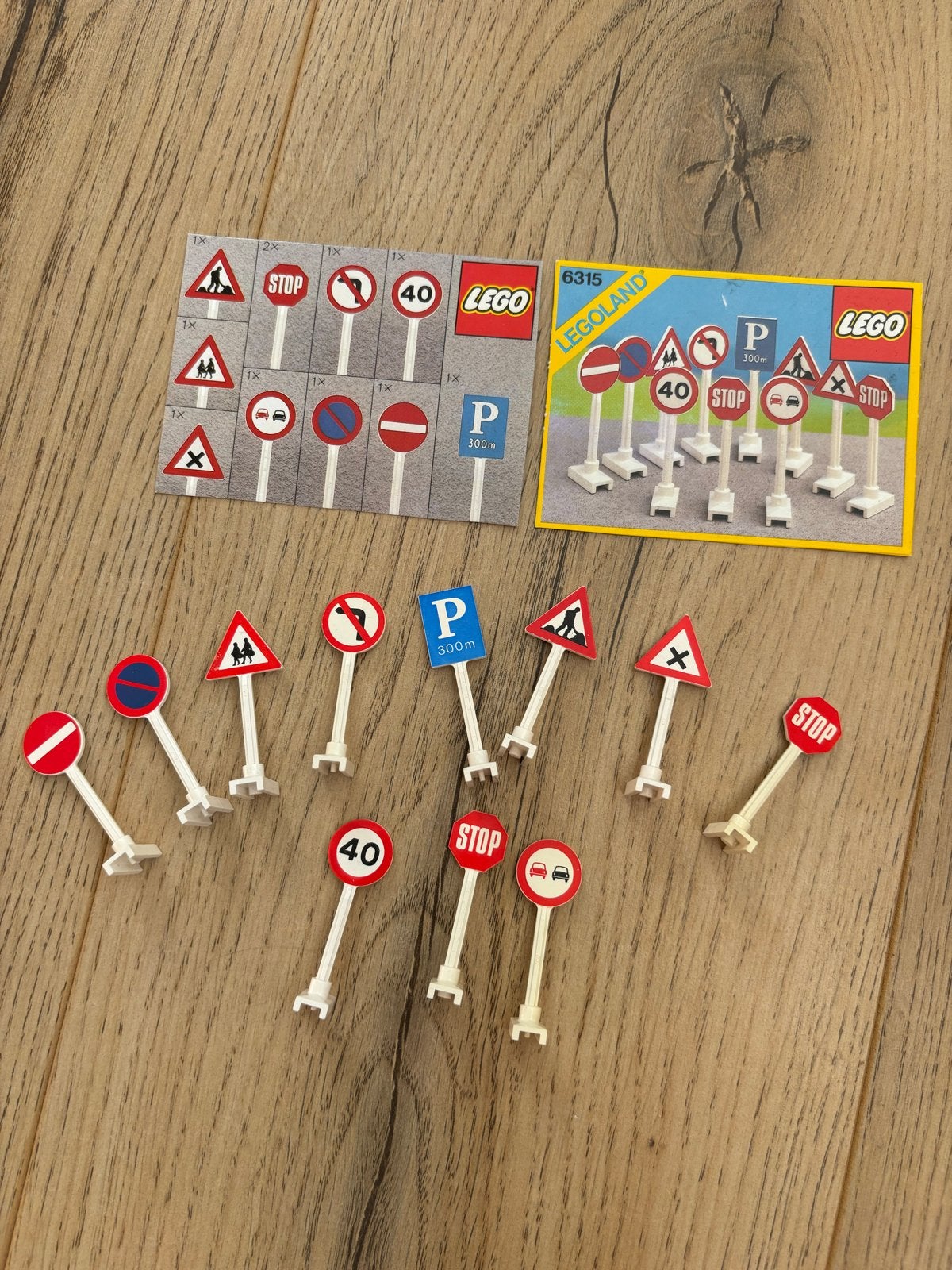 9954) Vintage LEGO Legoland Verkeersborden Set 6315, Ophalen of Verzenden, Gebruikt