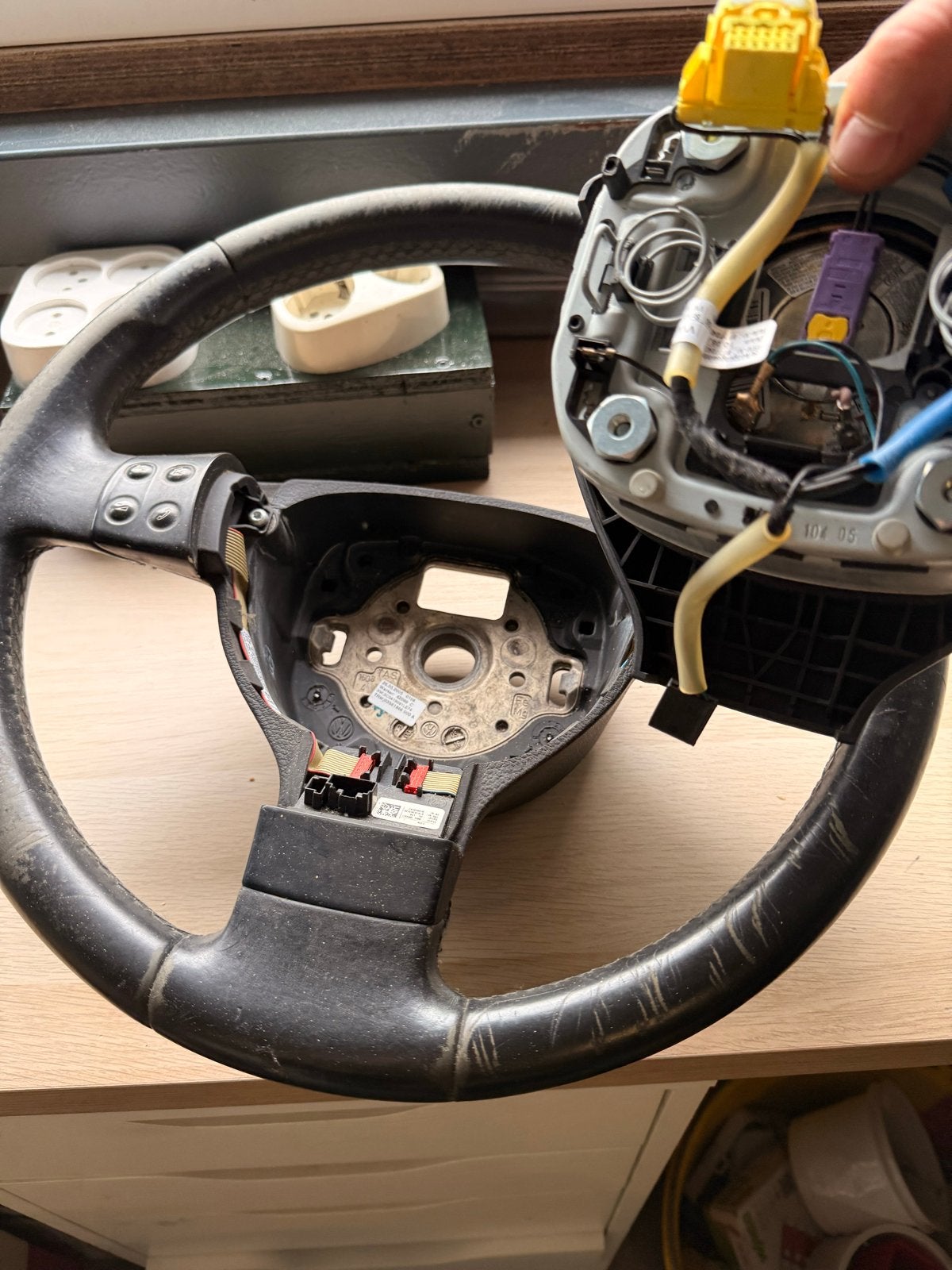 VW Golf 5/Touran/Jetta/Caddy Multifunctioneel Stuur met Airb, Ophalen, Gebruikt, Volkswagen