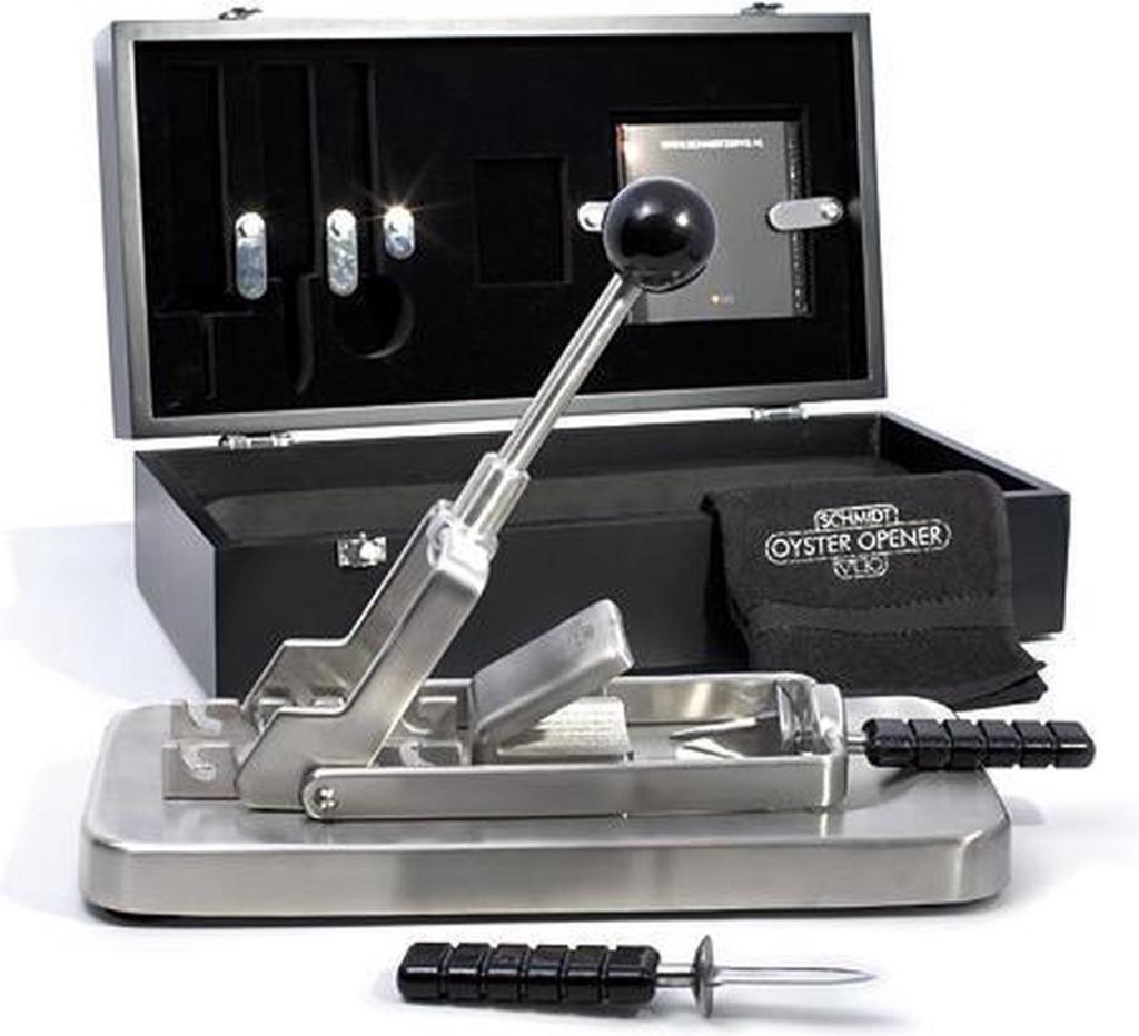 Schmidt Professionele Oesteropener in luxe koffer oestermes, Ophalen, Metaal, Overige merken, Overige typen