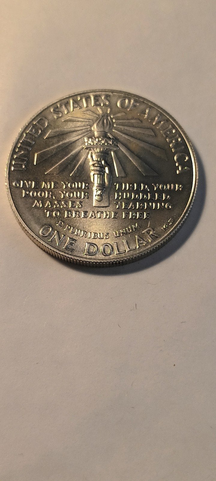 1986 Amerikaanse Vrijheidsmunt - Ellis Island Dollar, Ophalen of Verzenden, Losse munt