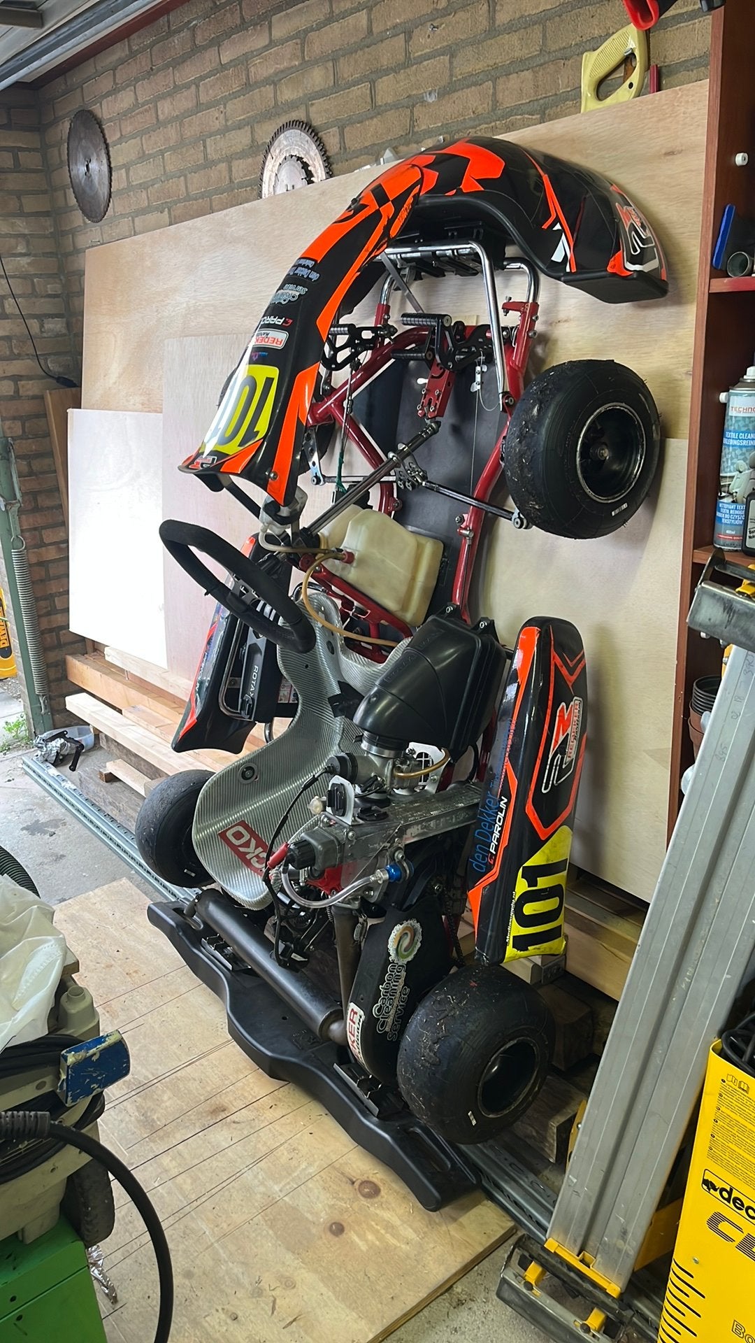Mini kart compleet of in onderdelen, Sport en Fitness, Ophalen, Gebruikt, Kart