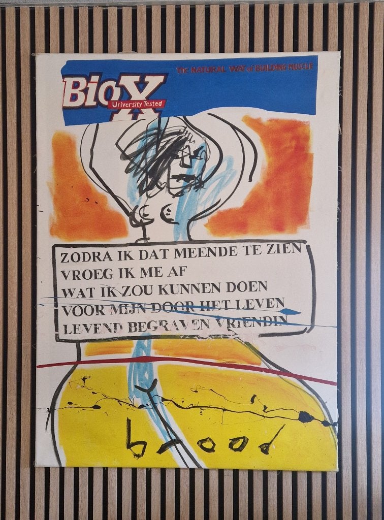 herman brood, Antiek en Kunst, Ophalen, Overige materialen, Overige technieken, Overig onderwerp