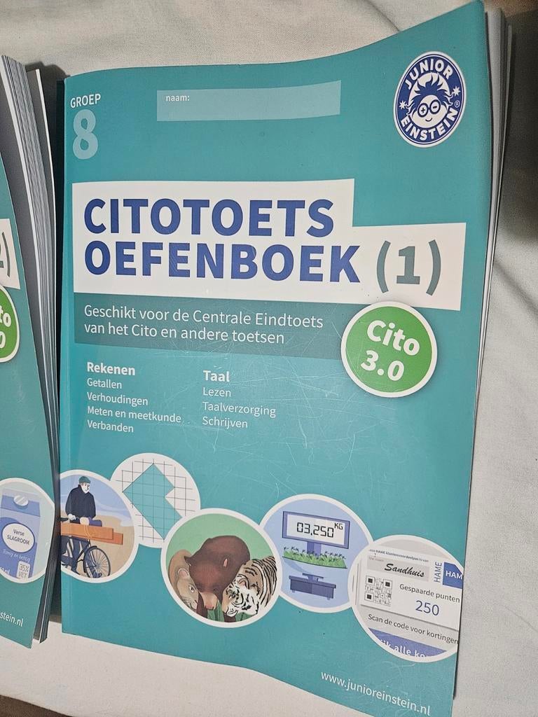 Cito oefenboek set groep 8 deel 1, 2 & 3, Ophalen of Verzenden