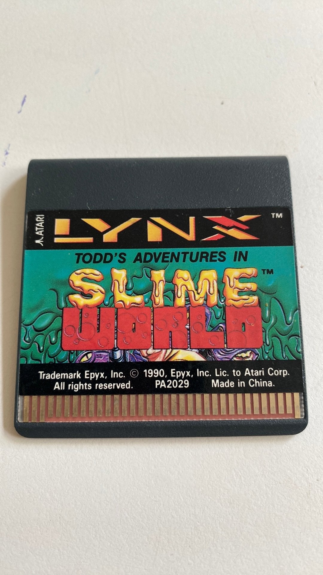 Atari lynx slime world, Atari Lynx, 1 speler, Ophalen of Verzenden, Zo goed als nieuw