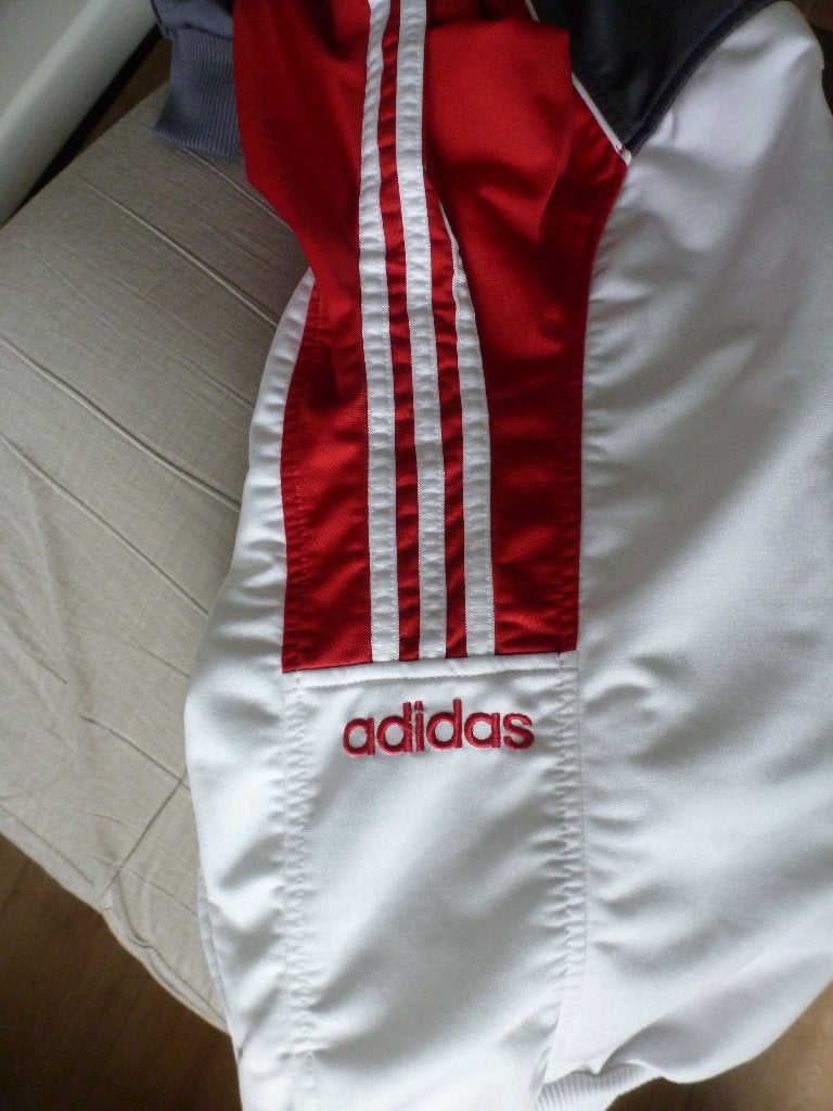 ADIDAS sport hoodie vest 46-GRATIS zend, Verzenden, Wit, Maat 46/48 (XL) of groter, Fitness of Aerobics