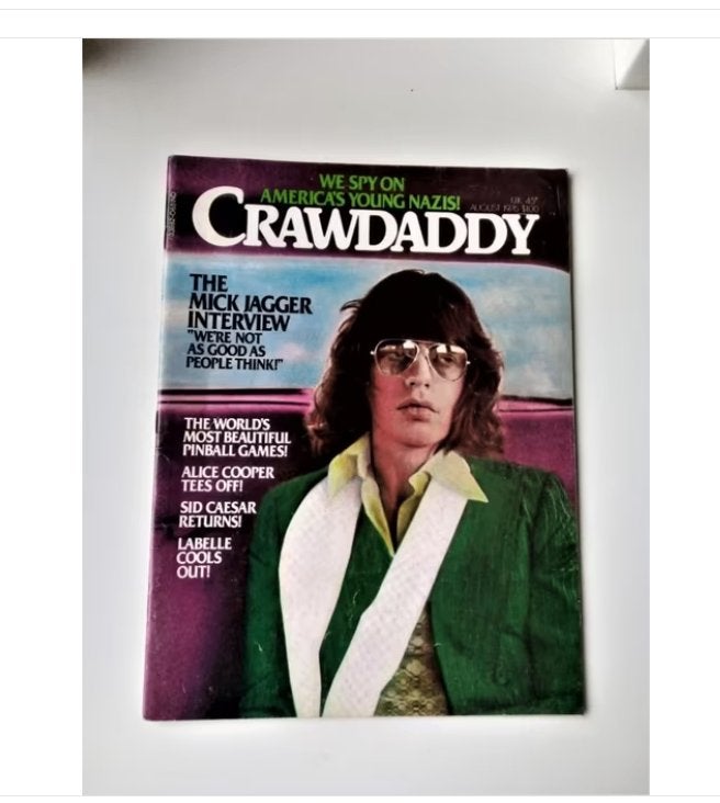 crawdaddy nr.8*1976*-mick jagger cover, Boeken, Tijdschriften en Kranten, Ophalen of Verzenden, Zo goed als nieuw, Muziek, Film of Tv