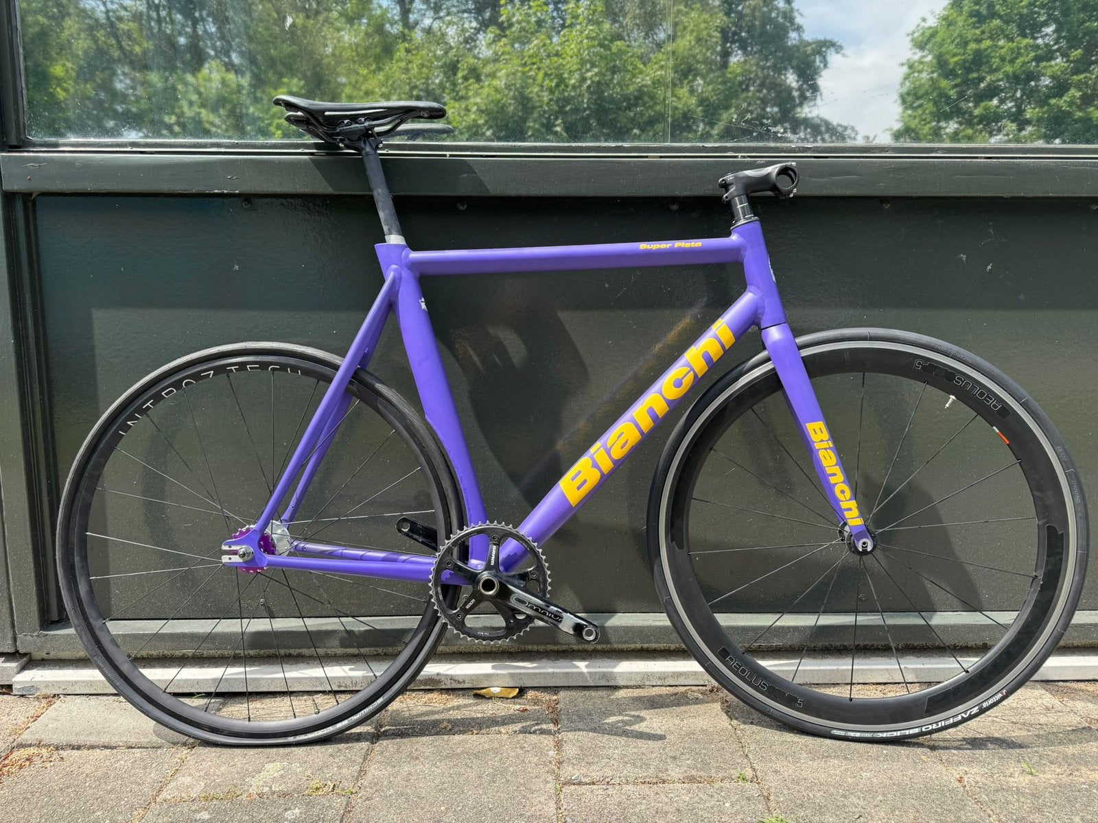 Fixed gear Bianchi Super Pista 2012 custom paint, Ophalen of Verzenden, Aluminium, Meer dan 20 versnellingen, Overige merken