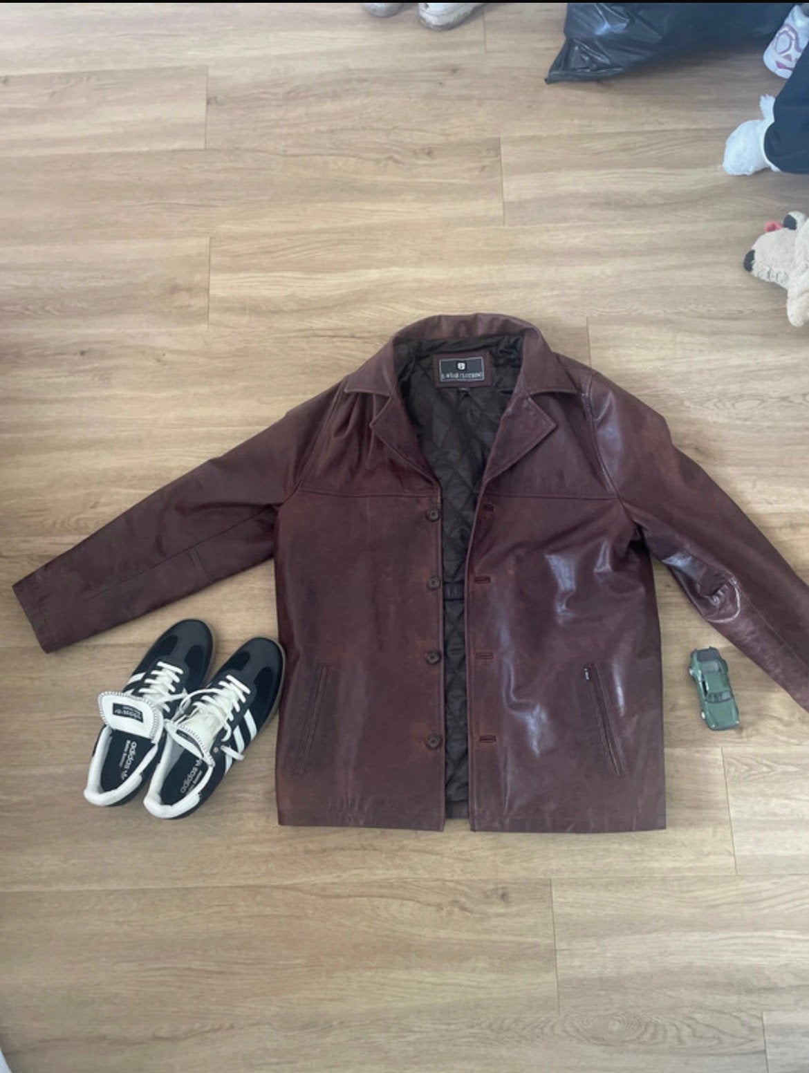 Leren jas e-wear, Ophalen of Verzenden, Gedragen, Bruin