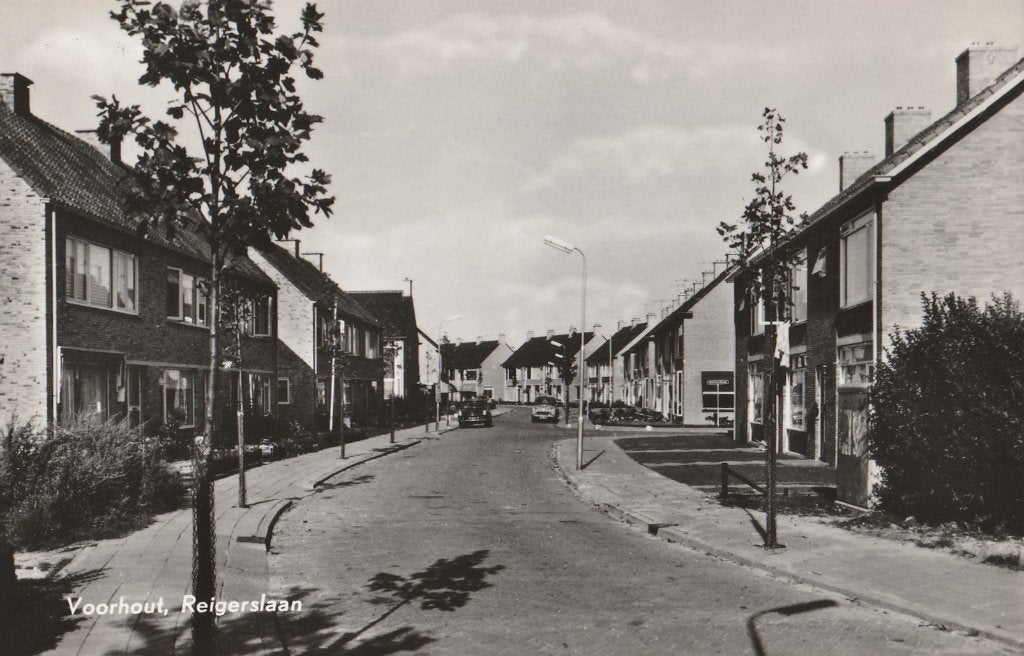 Voorhout -Reigerslaan, Ophalen of Verzenden, 1960 tot 1980, Ongelopen, Zuid-Holland