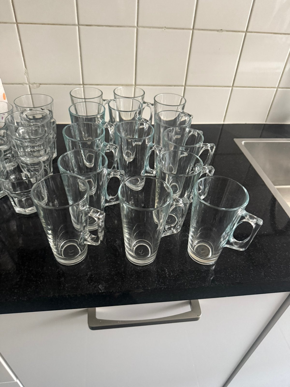 drink glazen, Verzamelen, Glas en Borrelglaasjes, Ophalen, Zo goed als nieuw, Overige typen