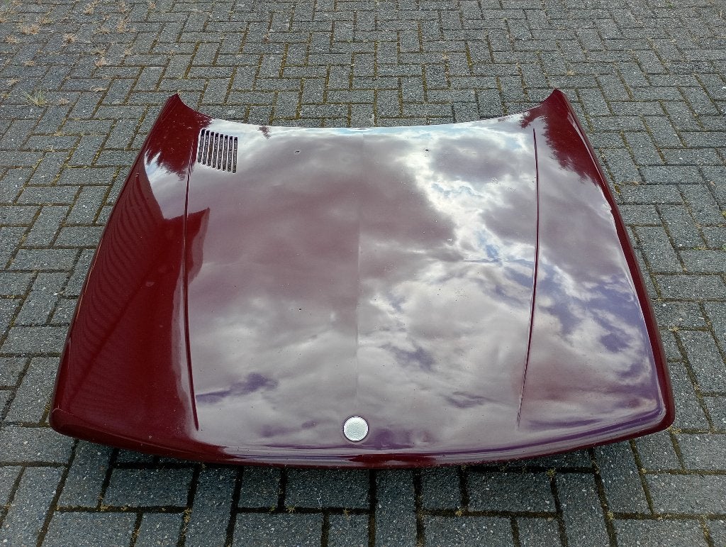 Motorkap Saab 900 Rood, Ophalen, Gebruikt, Voor, Saab