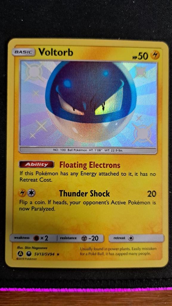 Voltorb Hidden Fates Shiny Vault HIF SV 13 Pokémon, Verzenden, Nieuw, Losse kaart, Foil