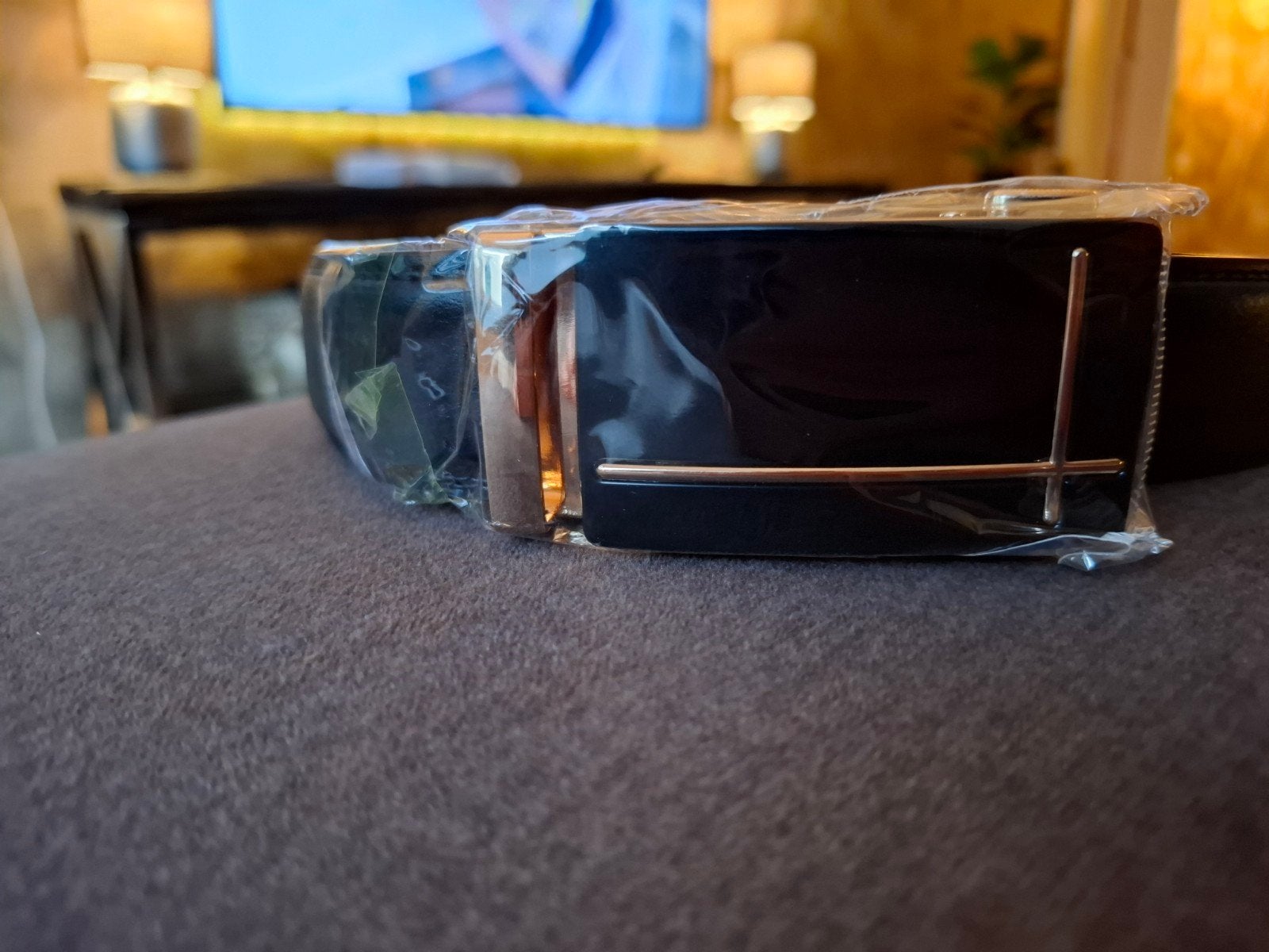 Luxe Heren Riem - Automatische Gesp - Universele Maat, Verzenden, Nieuw, Zwart