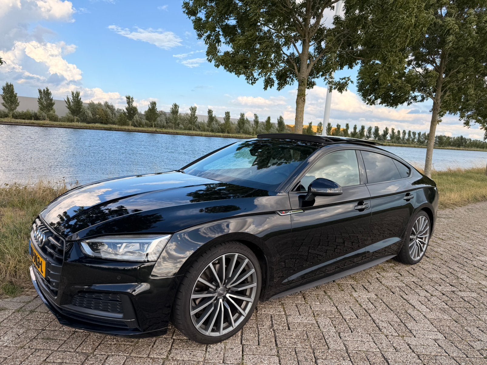 Audi A5 Sportback 40 TFSI| S line | Pano | Virtual Cockpit, Zwart, 1984 cc, Zwart, Particulier