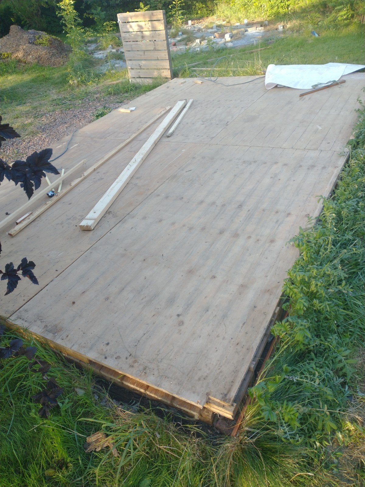 underlayment plateau 3x5 meter ongeveer, Ophalen