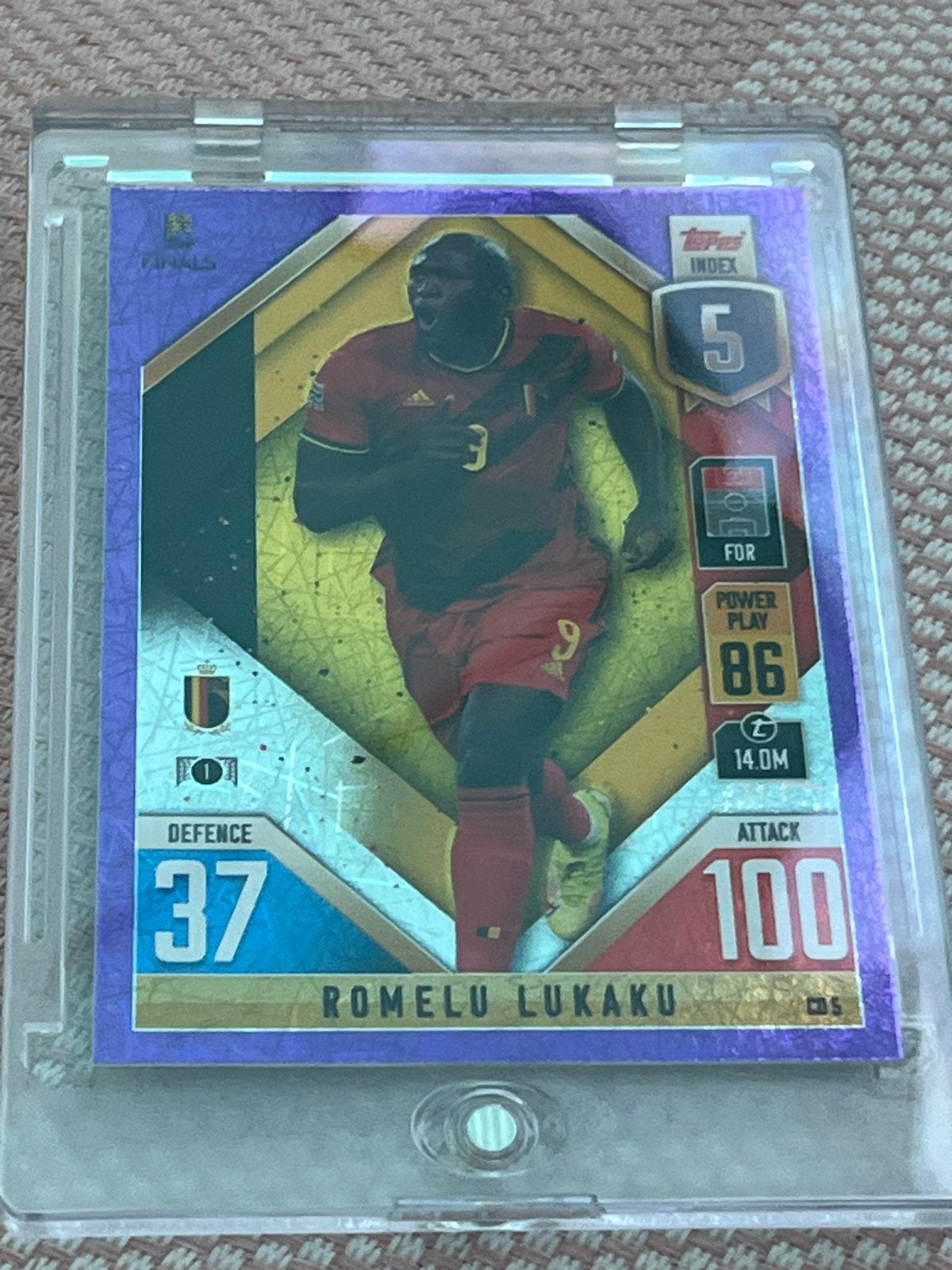 Romelu Lukaku Topps Match Attax Kaart UEFA Nations League, Ophalen of Verzenden, Zo goed als nieuw, Buitenlandse clubs, Spelerskaart