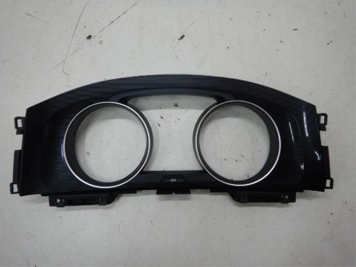 VW Golf 7 Dashboard Inleg Kilometer Tellerunit Carbon, Ophalen of Verzenden, Gebruikt