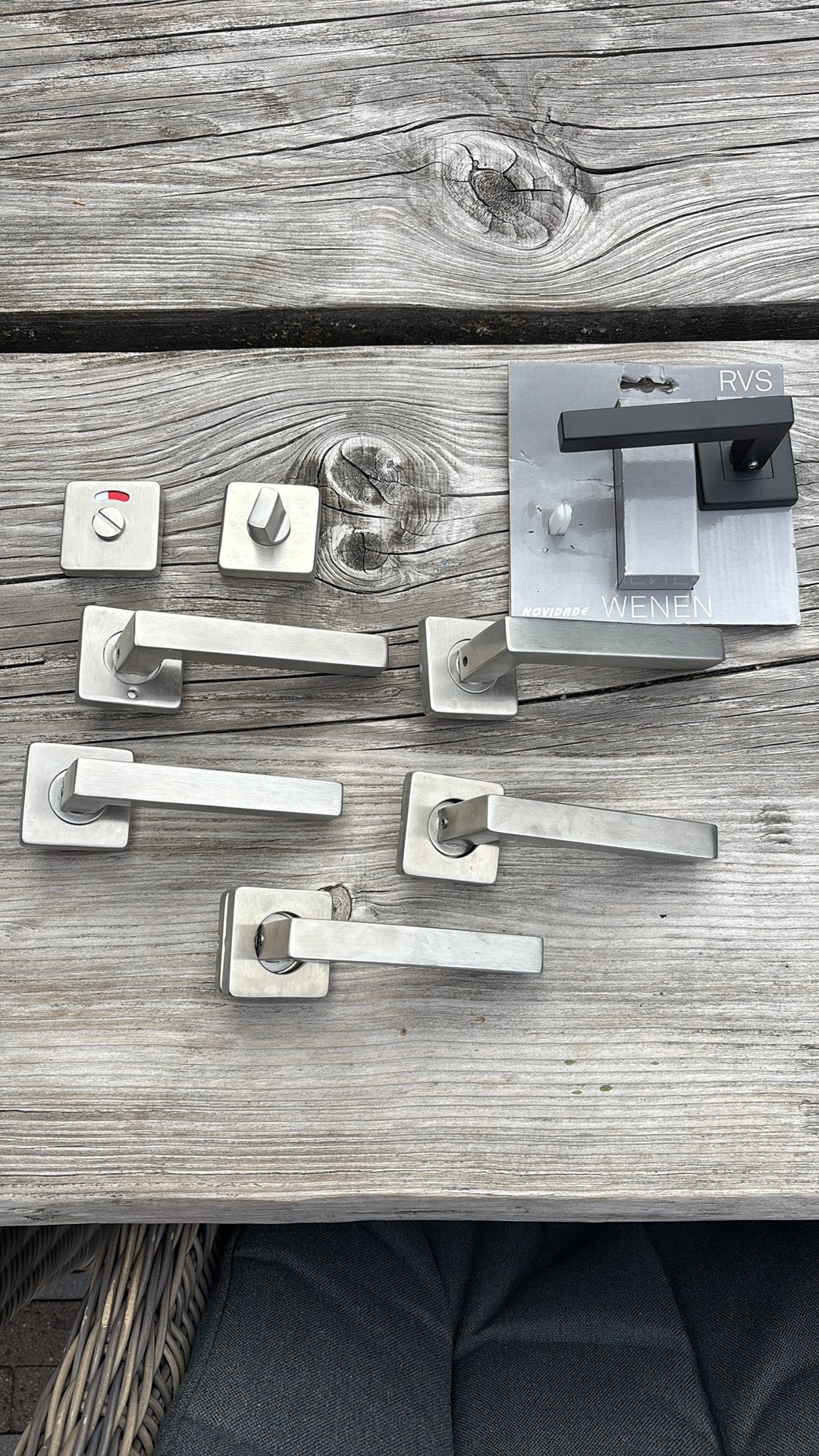 Diverse deurbeslag set - Gebruikt, Ophalen, Gebruikt, Rvs, Klink of Kruk