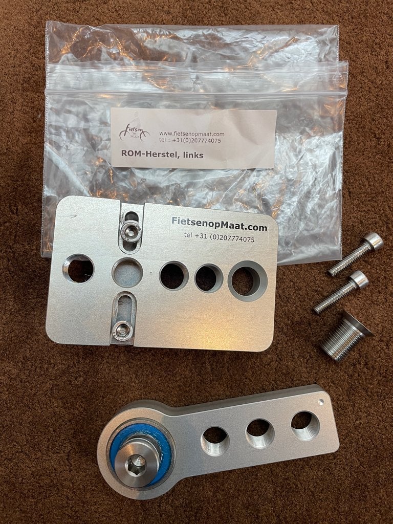 Crank verkorter.ROM-Herstel Pedaaladapter Links, Ophalen of Verzenden, Nieuw, Aluminium