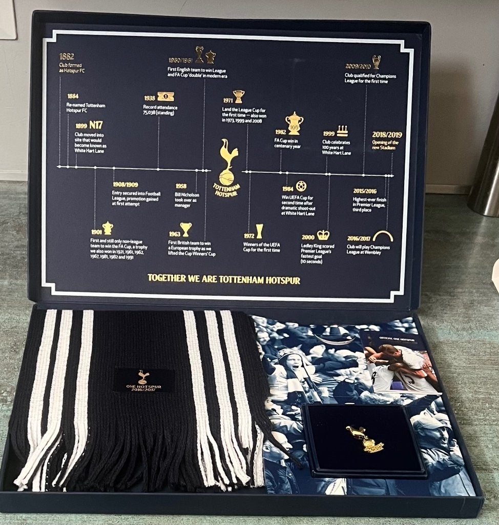 Hotspur box. 2016/2017., Ophalen of Verzenden, Zo goed als nieuw, Buitenlandse clubs, Overige typen