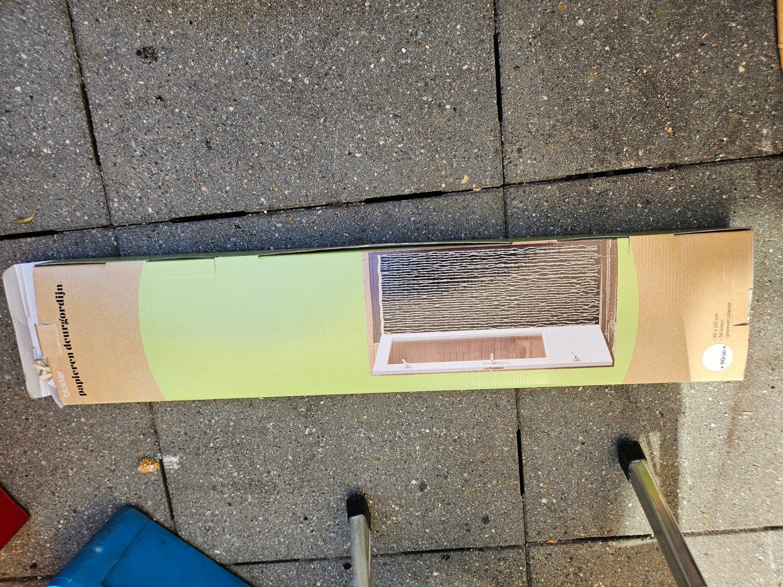 Papieren deurgordijn - Nieuw in verpakking, Overige materialen, Overige merken, Bruin, Nieuw