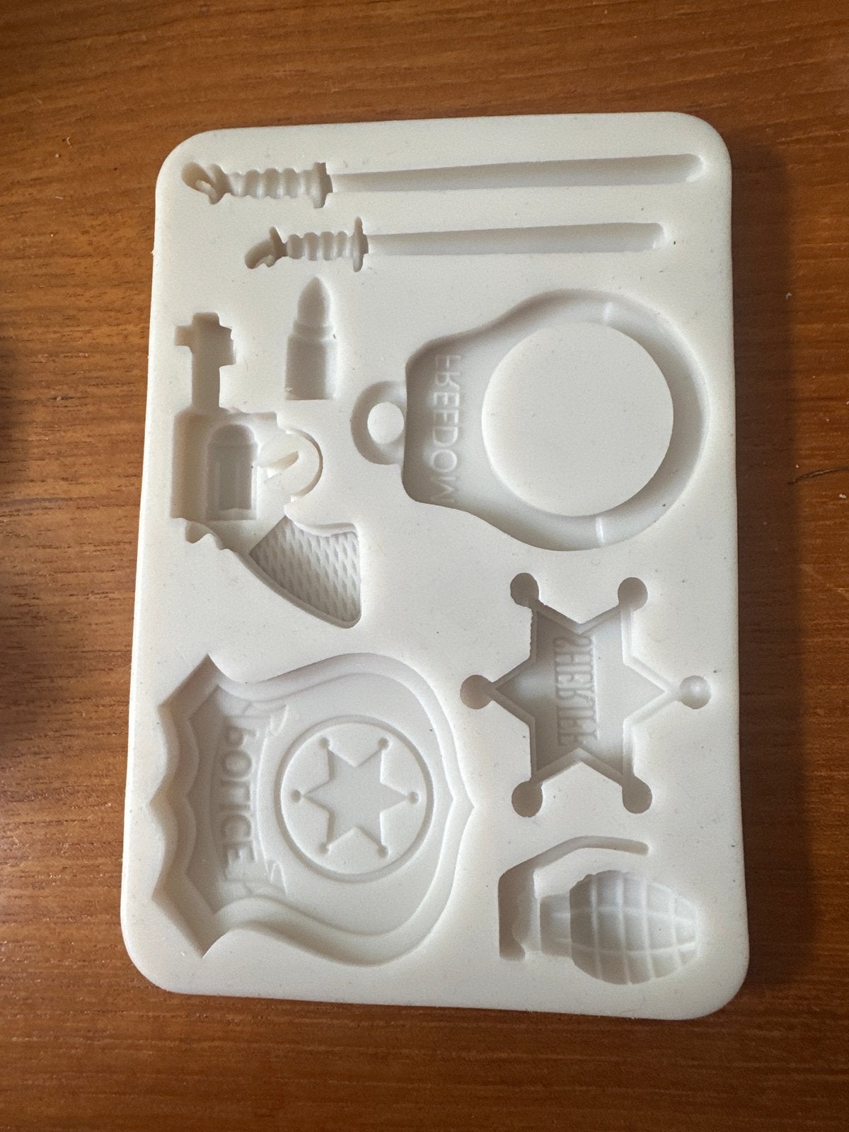 Politie Siliconen Bakvorm - Sheriff Badge, Handboeien, Pisto, Overige typen, Nieuw, Ophalen of Verzenden, Rubber