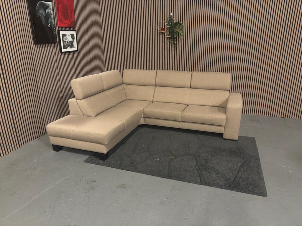 GRATIS LEVERING Hoekbank Beige 265x225 GEREINIGD, Huis en Inrichting, Banken | Bankstellen, 250 tot 300 cm, Hoekbank, Ophalen of Verzenden
