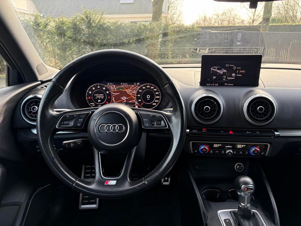 Audi A3 1.5 Tfsi Ultra 3x S-Line CARPLAY|ALCANT|AUT|VIRTUAL, Auto's, Audi, 1498 cc, 4 cilinders, Zwart, 650 kg