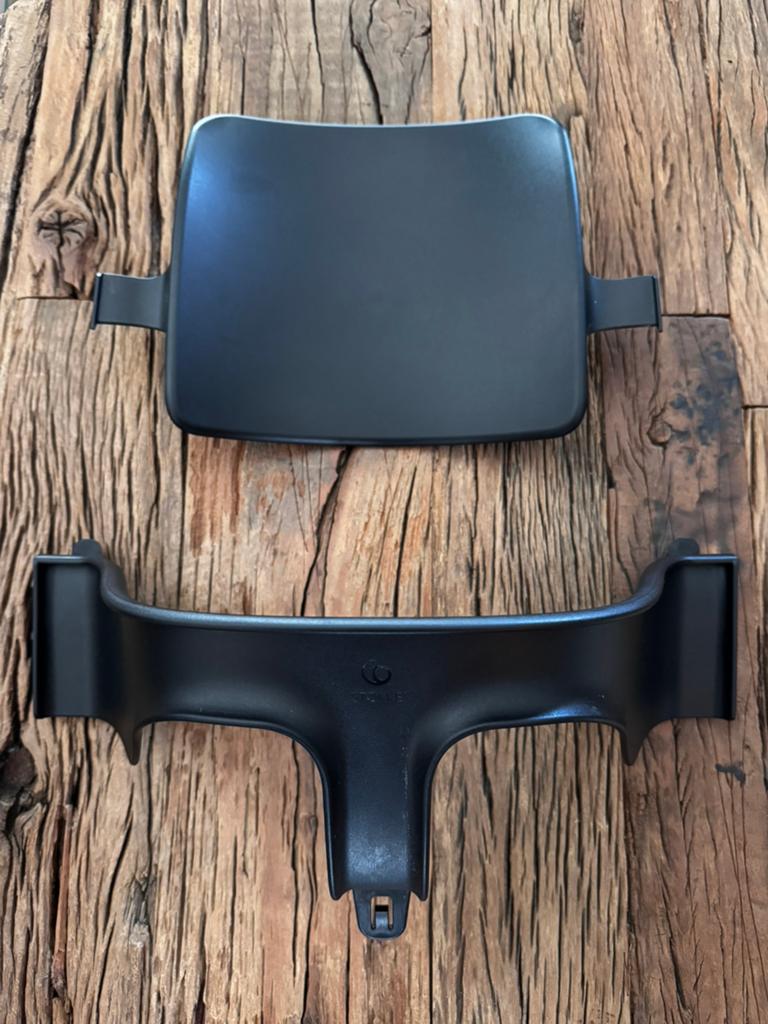 Stokke babyset zwart, Tripp Trapp stoel, Kinderen en Baby's, Kinderstoelen, Ophalen of Verzenden, Gebruikt, Meegroeistoel