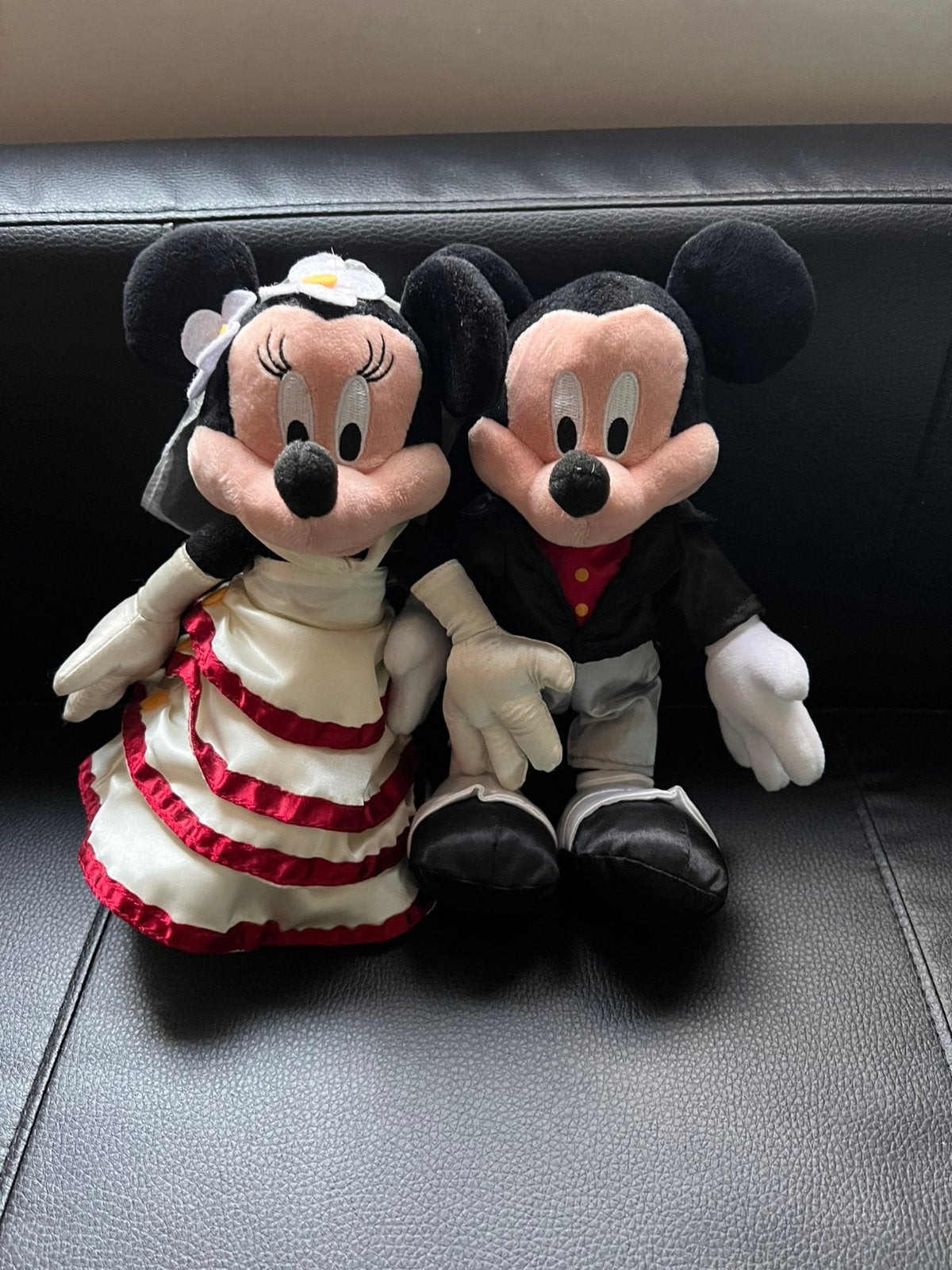 Disneyland Parijs Mickey & Minnie trouw knuffel, Verzenden, Mickey Mouse, Zo goed als nieuw, Knuffel