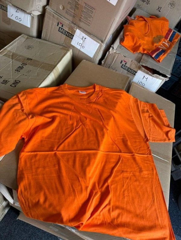 Oranje  T shirts, Ophalen, Nieuw, Feestartikel, Oranje of Koningsdag