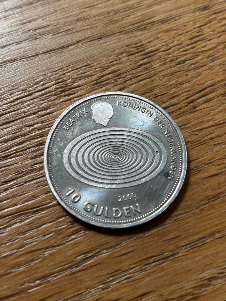 Zilveren 10 gulden munt 2000 Beatrix, Ophalen of Verzenden, Koningin Beatrix, 10 gulden