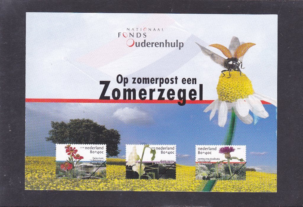 Bedankkaart Zomerzegels 2001 Fonds Ouderenhulp (, Verzenden