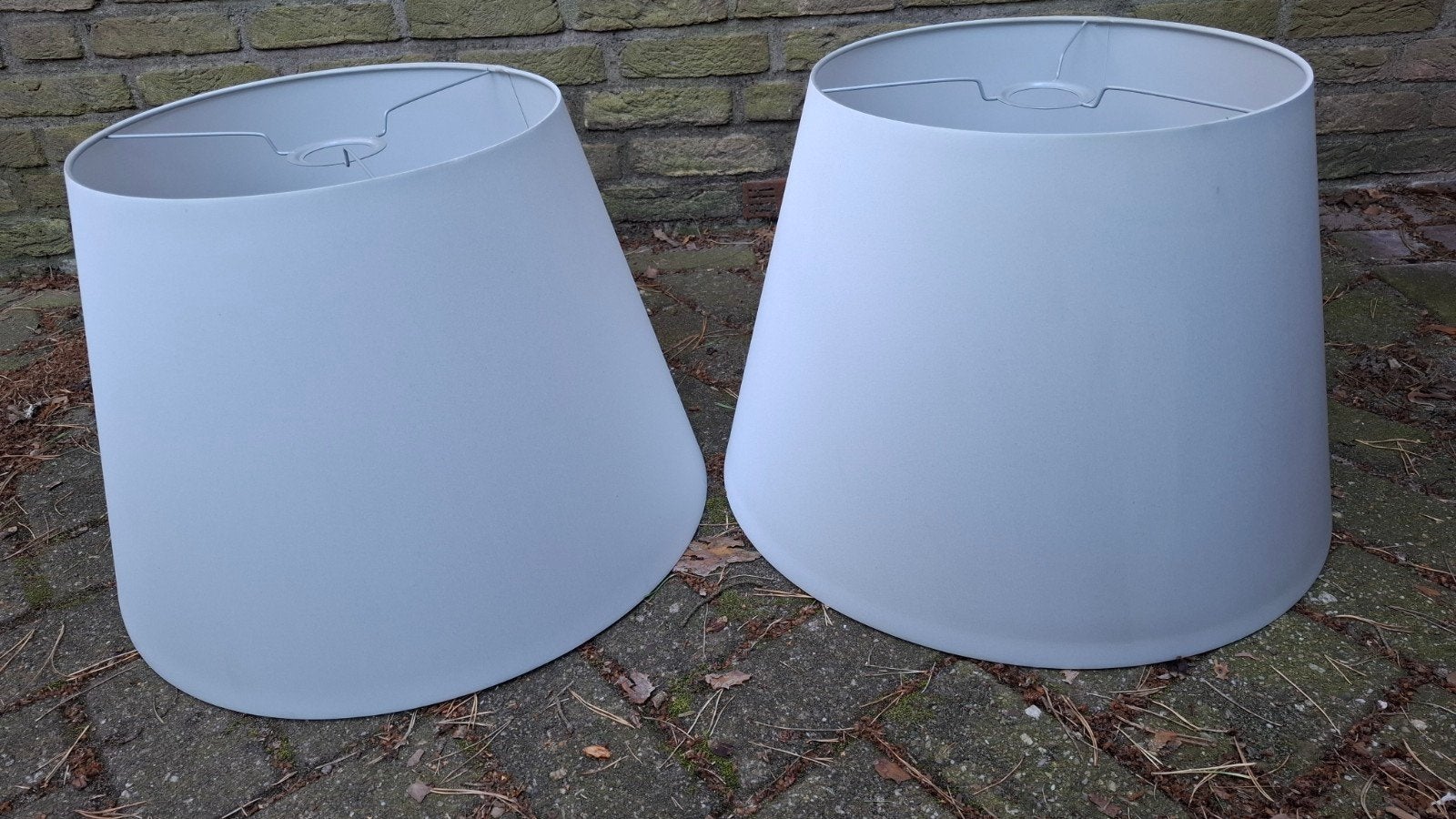 2 lampenkappen 52cm  Artemide Tolomeo, Gebruikt, Overige typen, Rond, Ophalen of Verzenden
