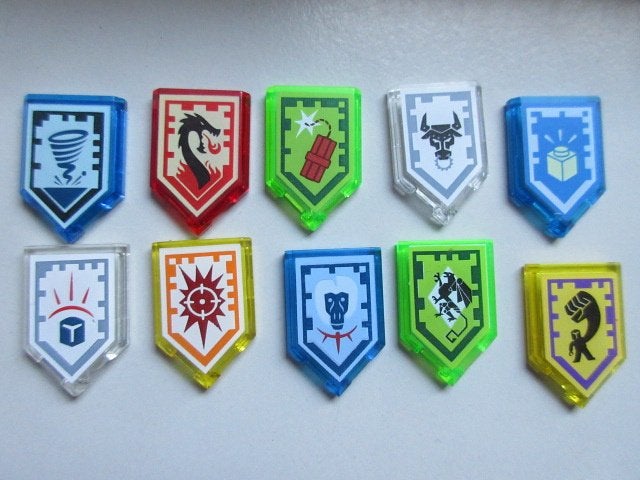 nr. 6834. 10 Nexo Knight schilden., Ophalen of Verzenden, Zo goed als nieuw, Complete set, Lego