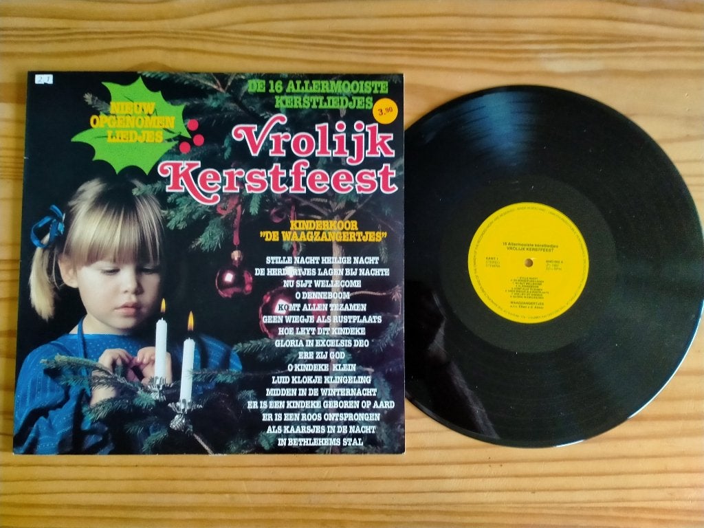LP - Kinderkoor De Waagzangertjes – Vrolijk Kerstfeest 1982, Ophalen of Verzenden, Zo goed als nieuw, 12 inch, Fotohoes