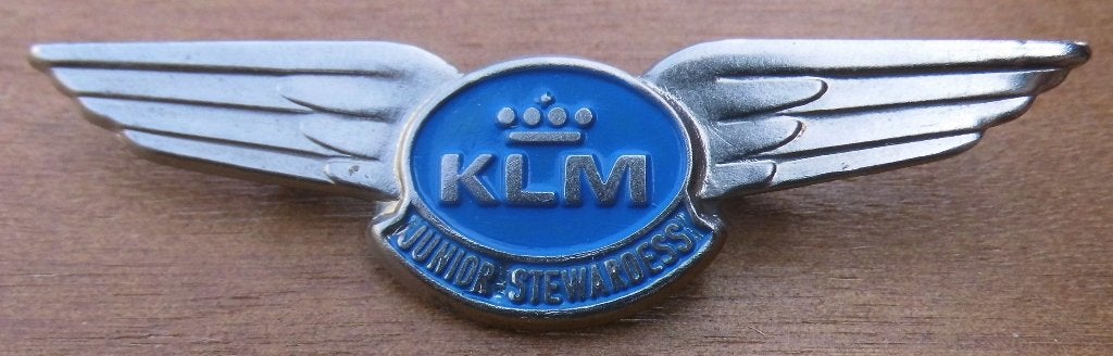 Speld KLM, Junior Stewardess,, Verzenden, Gebruikt, Overige typen