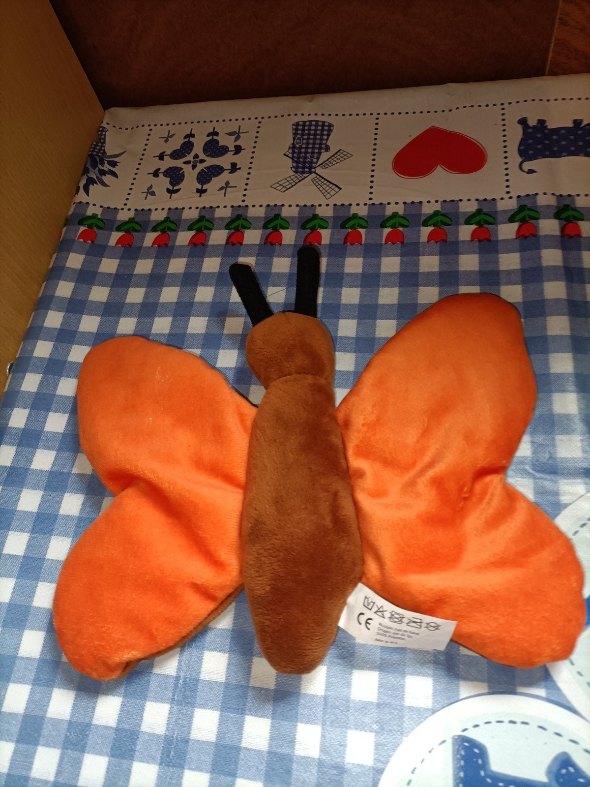Vlinder knuffel Albert Heijn 21 cm x 24 cm groot, Ophalen of Verzenden, Zo goed als nieuw, Overige typen