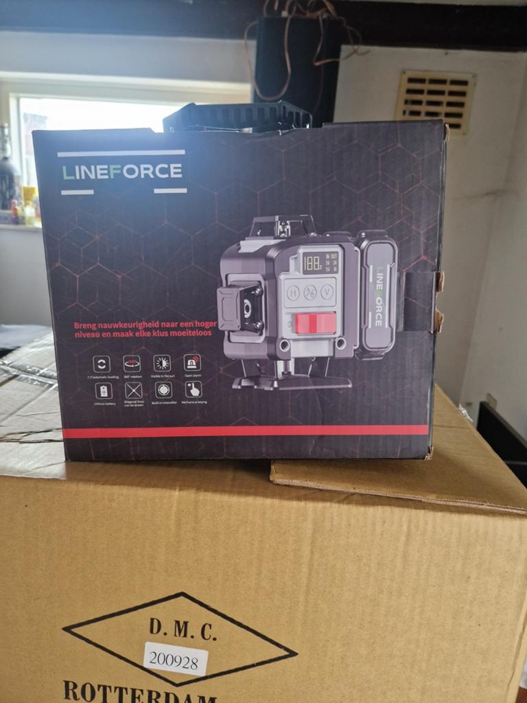 Lineforce Kruislijnlaser Nieuw, Doe-het-zelf en Verbouw, Meetapparatuur, Ophalen, Nieuw, Overige meters