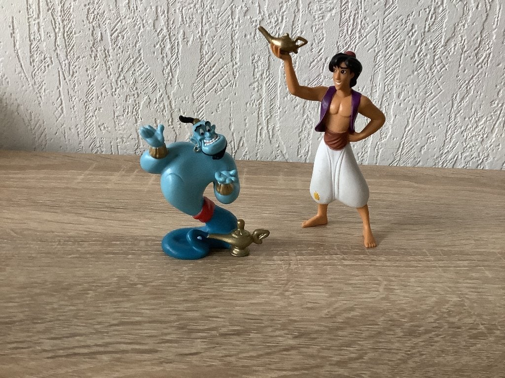 Aladdin en de Geest Bullyland 3 euro per paar, Verzamelen, Poppetjes en Figuurtjes, Ophalen of Verzenden, Zo goed als nieuw