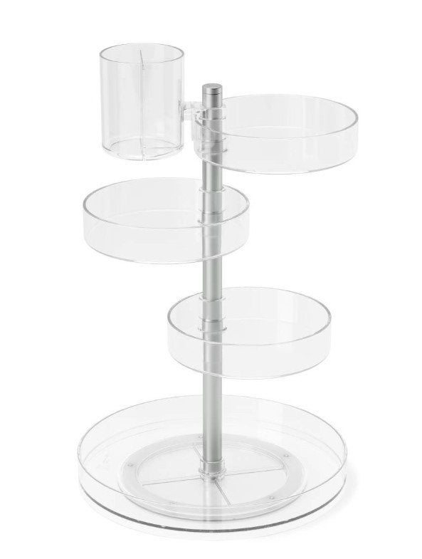 Umbra Opbergbak Pirouette - Carrousel - Transparant / Nikkel, Ophalen of Verzenden, Nieuw, Overige materialen