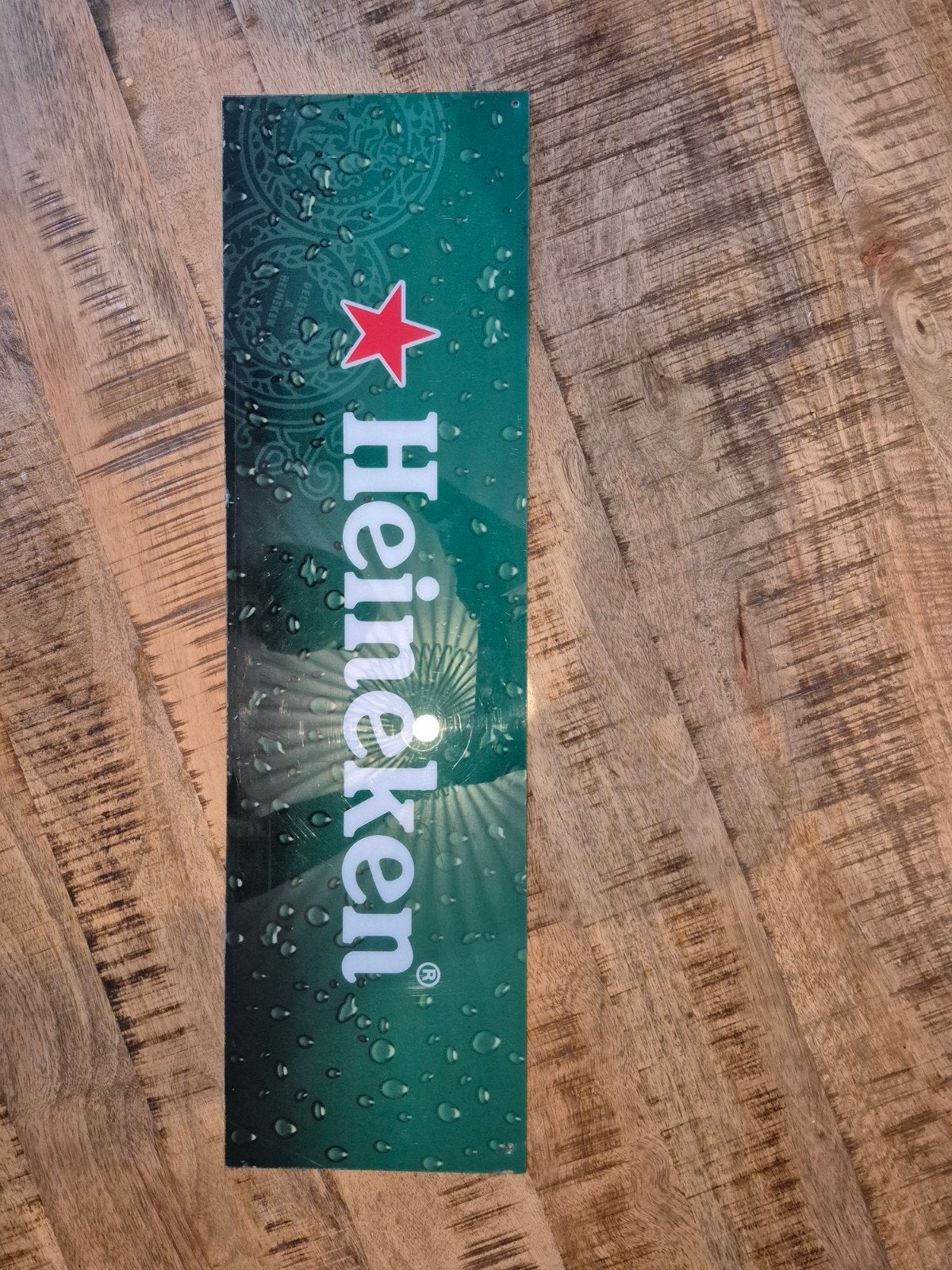 Heineken plaat. kunstof tbv koelkast., Ophalen, Reclamebord, Plaat of Schild, Heineken