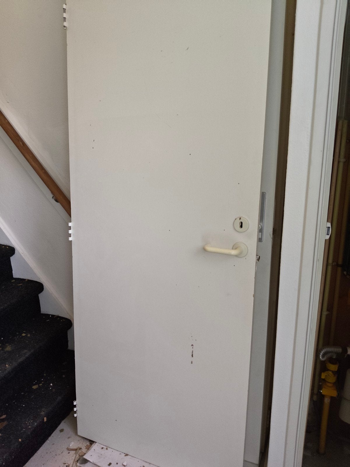 Gebruikte binnendeur met klink en slot, Ophalen, Gebruikt, 80 tot 100 cm, Binnendeur