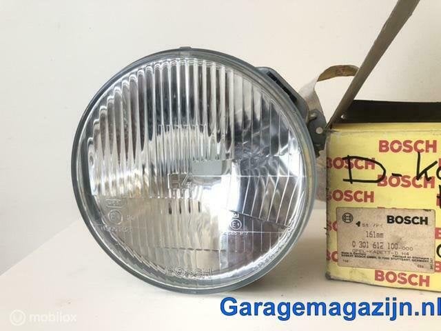 Koplamp Opel Kadett D rond H4 Bosch 0301612100 161mm, Auto-onderdelen, Opel, Nieuw, Ophalen of Verzenden
