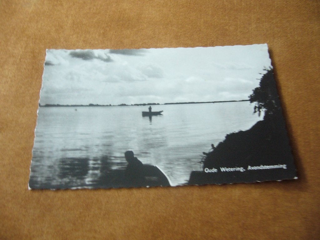 OUDE WETERING  =  AVONDSTEMMING, Ophalen of Verzenden, 1940 tot 1960, Gelopen, Noord-Holland