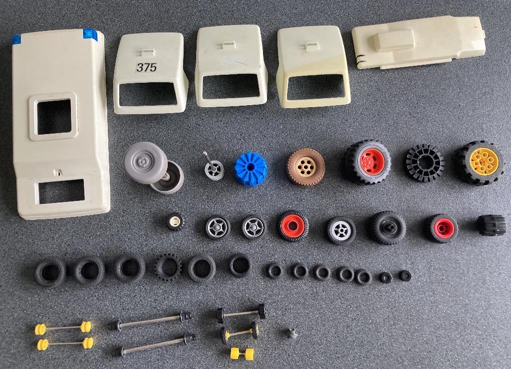 Playmobil auto onderdelen dak band wiel walkie-talkie camera, Ophalen of Verzenden, Zo goed als nieuw, Los playmobil