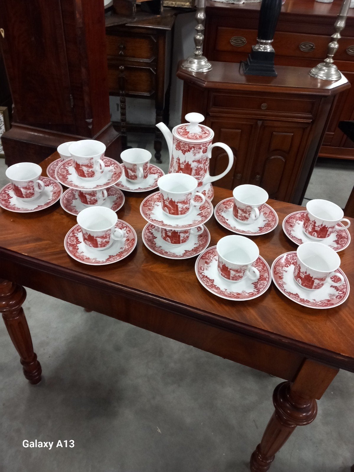mooie servies compleet kopjes thee pot prijs 50€, Ophalen of Verzenden