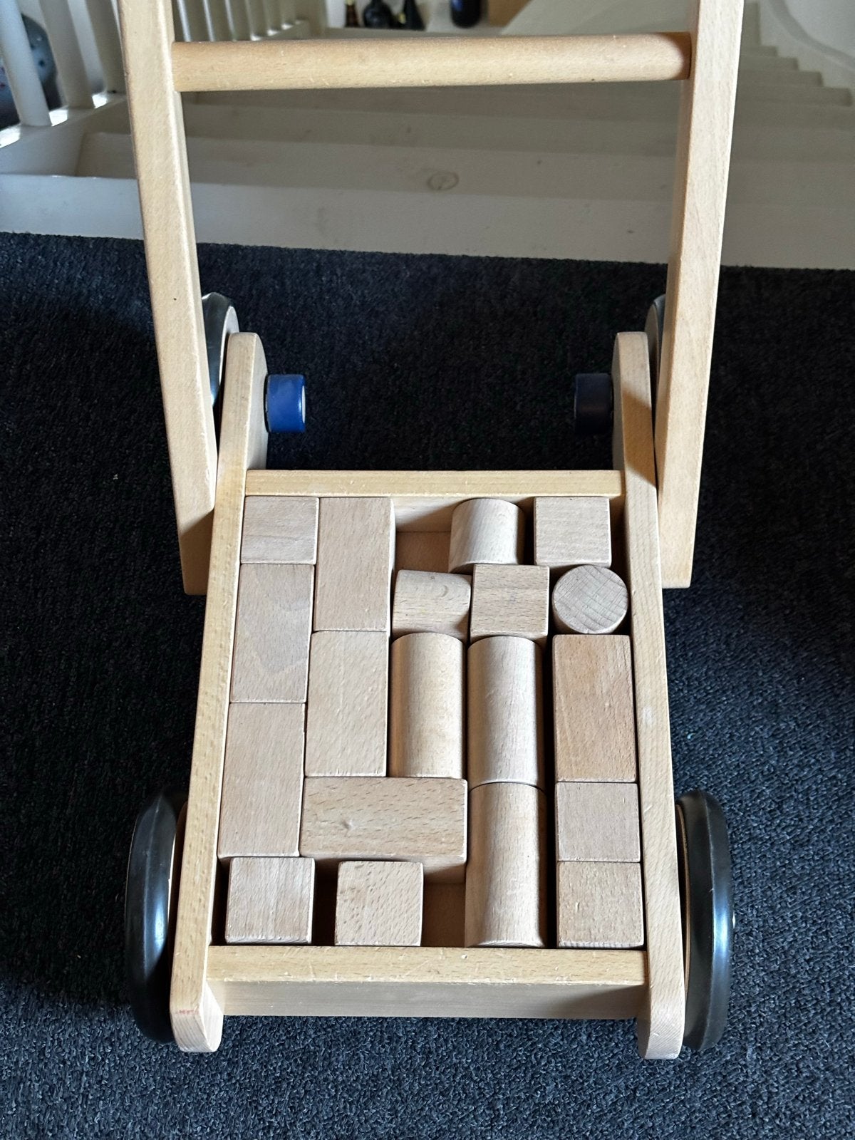 Blokkenkar, Kinderen en Baby's, Speelgoed | Houten speelgoed, Ophalen
