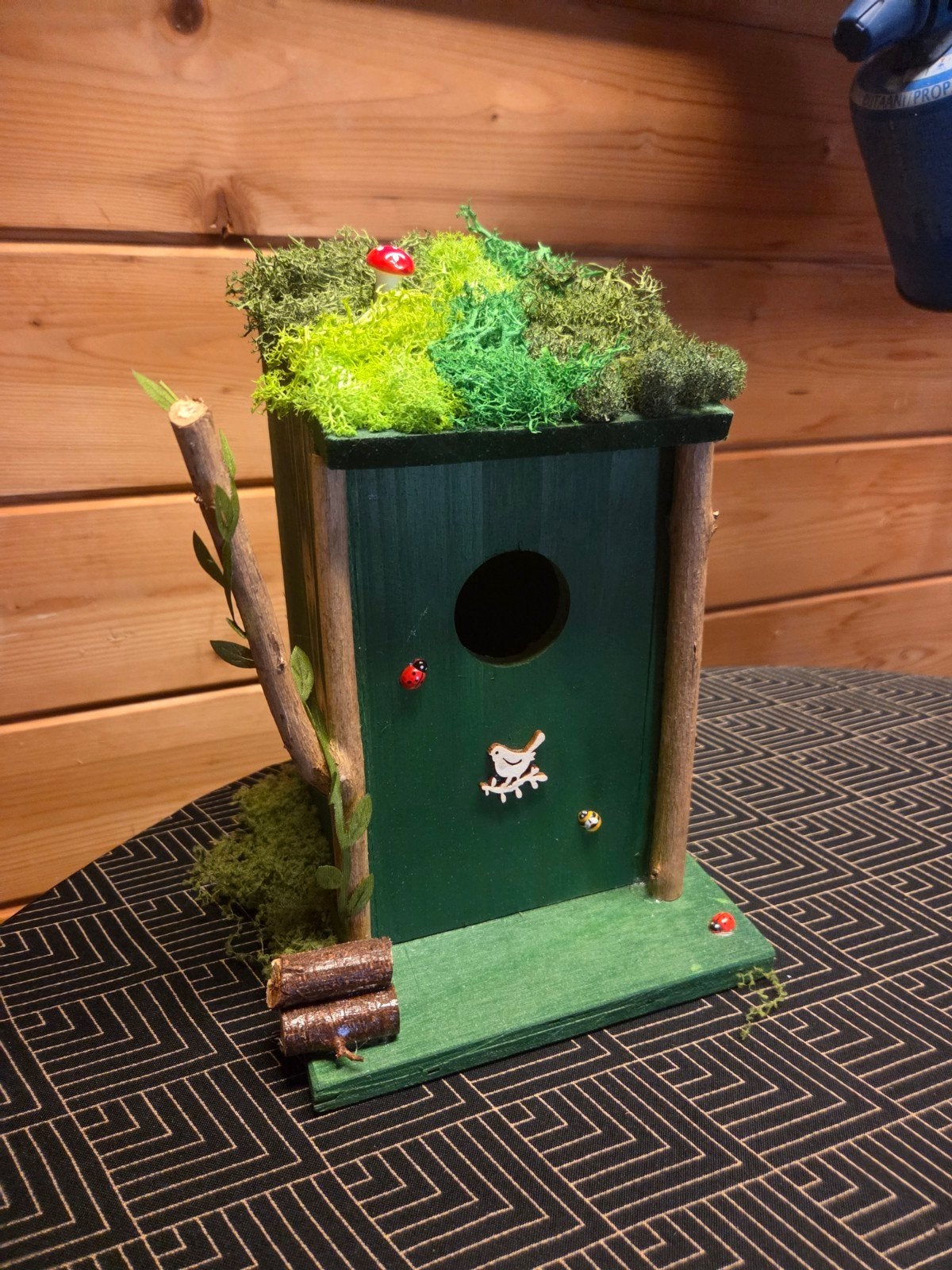 Vogelhuisje "boshuis" nieuw, Tuin en Terras, Ophalen of Verzenden, Nieuw