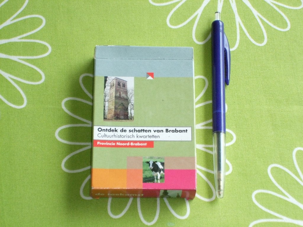 Ontdek de schatten van Brabant - Cultuurhistorisch kwartet, Verzamelen, Ophalen of Verzenden, Zo goed als nieuw, Kwartet(ten)